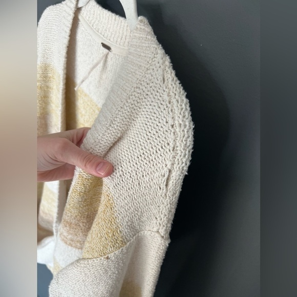 Free People Oversized Women's Southport Beach Cardigan Grains Sweater XS - Picture 10 of 16